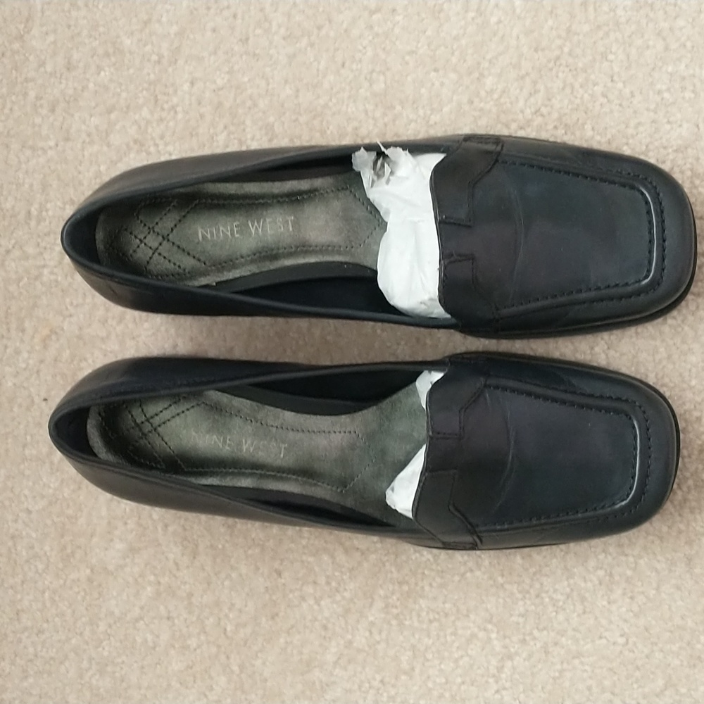 Nine West Zakiereao Deep Royal (Navy) Leather Loafers
